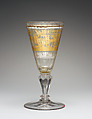 Wineglass, Zwischengold glass, Bohemian