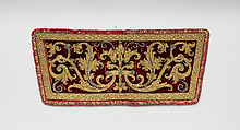 Apparel, Silk and metal thread on velvet, Spanish