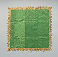 Chalice veil, Silk and metal thread on silk backed with linen, Italian
