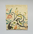 Fragment, Silk and metal thread, British
