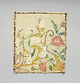 Fragment, Silk and metal thread, British