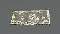 Fragment, Bobbin lace, British, Buckinghamshire