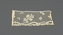 Fragment, Bobbin lace, British, Buckinghamshire