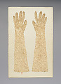 Glove (one of a pair), Applied, British, Honiton