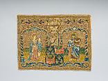 Apparel, Silk and metal thread on linen, Spanish