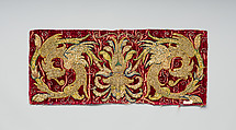 Apparel, Silk and metal thread on velvet, Spanish