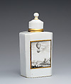 Tea caddy with cover, Höchst Manufactory (German, 1746–1796), Hard-paste porcelain, German, Höchst