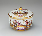 Sugar bowl with cover, Meissen Manufactory German, Hard-paste porcelain, German, Meissen