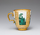 Cup with the Arms of Poland/Saxony and Naples/Sicily, Meissen Manufactory (German, 1710–present), Hard-paste porcelain, German, Meissen