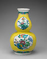 Double-gourd vase (one of a pair), Adam Friedrich von Löwenfinck  German, Tin-glazed earthenware, German, Fulda