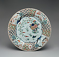 Dish, Hard-paste porcelain, Chinese, for European market