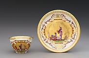 Teabowl (part of a service), Meissen Manufactory (German, 1710–present), Hard-paste porcelain, German, Meissen