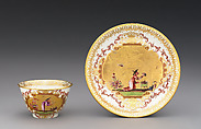 Teabowl (part of a service), Meissen Manufactory (German, 1710–present), Hard-paste porcelain, German, Meissen
