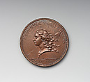 American Liberty (Libertas Americana), Medalist: Augustin Dupré (French, Saint-Etienne 1748–1833 Armentières-en-Brie), Bronze, struck, French