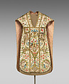 Chasuble, Silk and metal thread on silk, Italian