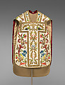 Chasuble, Silk and metal thread, Italian