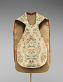 Chasuble, Silk, Probably French