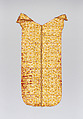 Two strips of red, yellow and white lampas silk; possibly originally part of a chasuble, Silk, linen and metal thread, Spanish