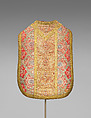 Chasuble, Silk and metal thread, Italian