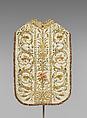 Chasuble, Silk and metal, Italian