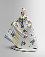 Crinoline lady, Nymphenburg Porcelain Manufactory German, Hard-paste porcelain, German, Nymphenburg