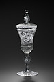 Allegory of love, hope and plenty, Johann Heinrich Balthasar Sang German, Glass, engraved and partly polished, German, Brunswick (Braunschweig)