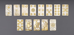 Playing Cards, Michael Frömmer (German, born 1584, master 1612), Parcel-gilt silver, German, Augsburg