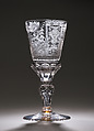Standing cup, Workshop of Friedrich Winter (active 1685–ca. 1710), Glass, German, Silesia (Petersdorf)