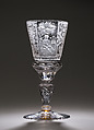 Standing cup, Friedrich Winter, Glass, German, Silesia (Petersdorf)