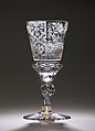 Standing cup, Workshop of Friedrich Winter (active 1685–ca. 1710), Glass, German, Silesia (Petersdorf)