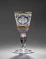 Standing cup, Christian Gottfried Schneider German, Glass, German, Silesia