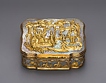 Snuffbox, Gold, mother-of-pearl, German