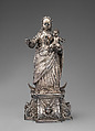 Virgin and Child, Cast, repousséd and chased silver, Indian, Goa