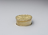 Miniature box with cover, Silver, German, probably Augsburg