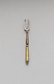 Miniature fork, Silver, German, probably Augsburg