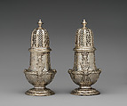 Pair of casters, Paul de Lamerie British, Silver, British, London