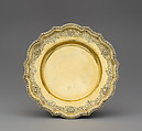 Stand for écuelle, (Johann) Daniel Schäffler I, Silver gilt, German, Augsburg