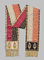Sash, Leo Madjarski, Compound plain weave, silk and metal-wrapped thread with metallic fringe, Polish, Sluck