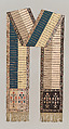 Sash, Leo Madjarski, Silk and metal thread, Polish, Sluck
