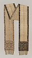 Sash, Leo Madjarski, Silk and metal thread, Polish, Sluck