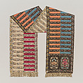 Sash, Silk and metal thread (modern fringe), Polish, Sluck