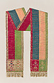 Sash, François Selimand, Silk and metal thread, possibly Polish