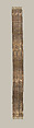 Sash, François Selimand, Silk and metal thread, Polish, Kobylka