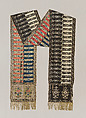 Sash, François Selimand, Silk and metal thread, Polish, Kobylka