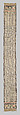 Sash, Silk and metal thread, possibly Polish