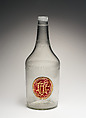 Bottle, Johann Joseph Mildner Austrian, Glass, Austrian, Gutenbrunn