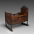 Cradle, Walnut (?), German