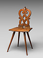 Sgabello, Walnut, Swiss