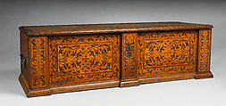 Chest, Walnut?, German, possibly Ulm