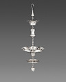 Sabbath lamp, Johannes Schiotling Swedish, Silver: chased, Dutch, Amsterdam